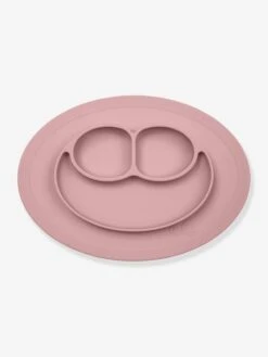 Set De Table Tout-en-un Avec Assiette EZPZ Mini Mat En Silicone Rose - EZPZ