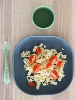 Set Vaisselle 4 Pièces Silicone BEABA Rose - Beaba -Boutique Bébé set vaisselle 4 pieces silicone beaba 3