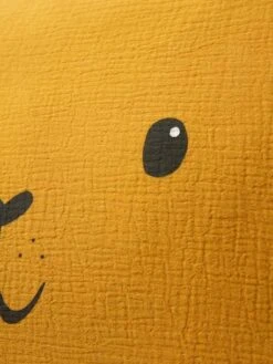 Taie D'oreille Bébé En Gaze De Coton Tigre HANOÏ Jaune Moyen Uni Avec Decor - Vertbaudet -Boutique Bébé taie doreille bebe en gaze de coton tigre hanoi 2