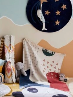 Tapis Arty Bleu / Multicolore - Vertbaudet -Boutique Bébé tapis arty 3