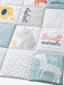 Tapis De Sol Patchwork Jungle Baby Multicolore - Vertbaudet -Boutique Bébé tapis de sol patchwork jungle baby 3