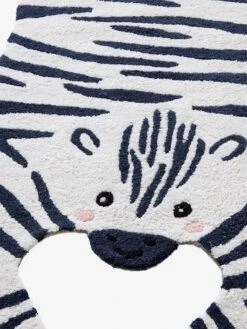 Tapis Zèbre Blanc / Noir - Vertbaudet -Boutique Bébé tapis zebre 2